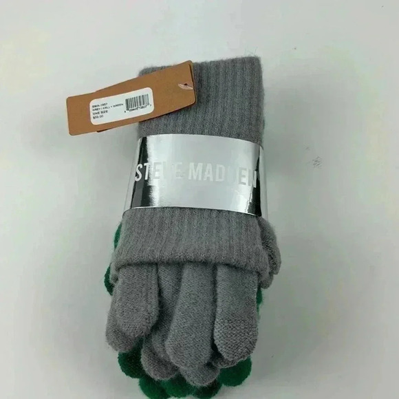 STEVE MADDEN 2 pairs of OSFA EZ TAP on phone tablet music device grey and green - Picture 1 of 4